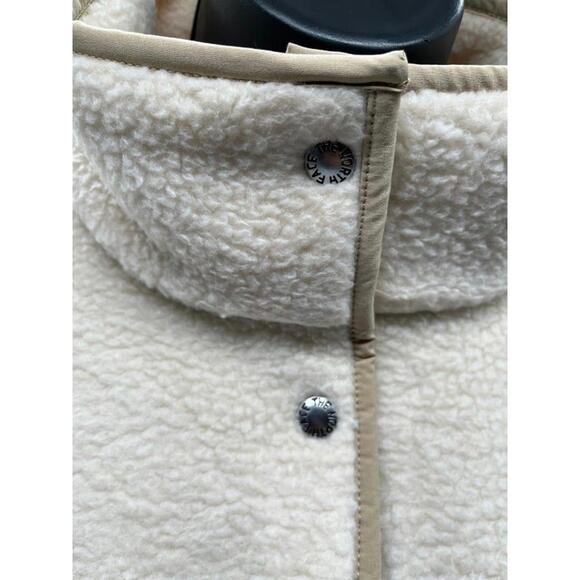 The North Face Women’s Fleece Jacket M Sherpa Cragmont Snap Warm Cream - Picture 3 of 11